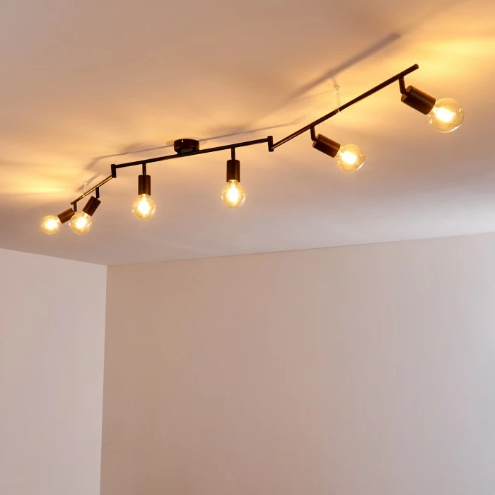 Hofstein Maidford Deckenleuchte Schwarz, 6-flammig – Bild 8