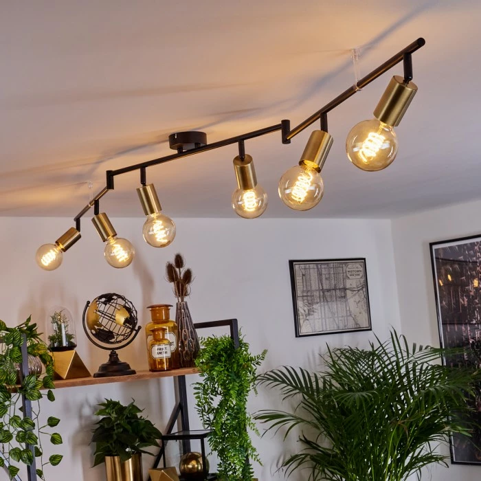 Hofstein Maidford Deckenleuchte Schwarz, 6-flammig – Bild 11