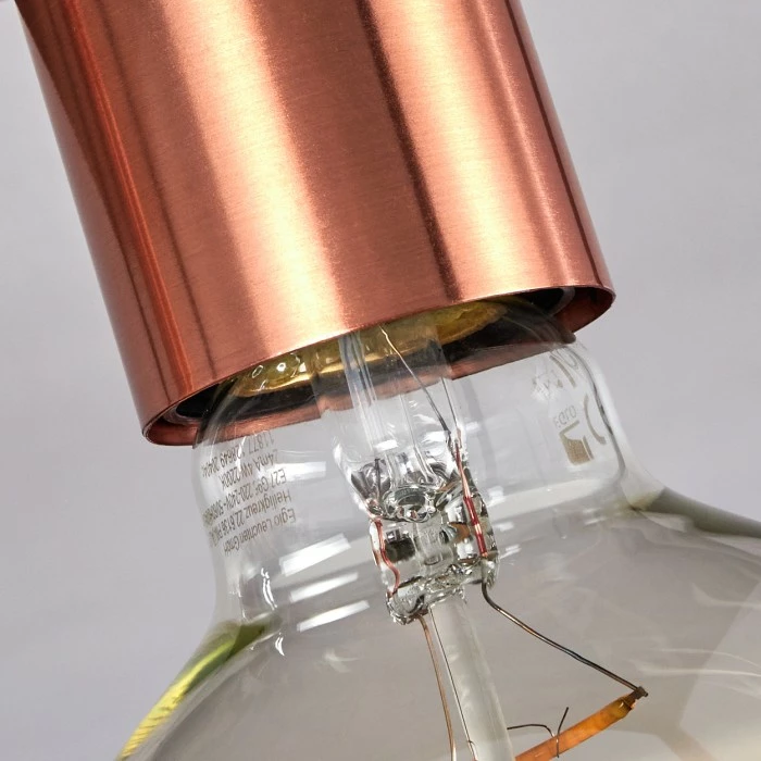 Hofstein Malao Deckenleuchte Schwarz, Roségold, 4-flammig – Bild 2