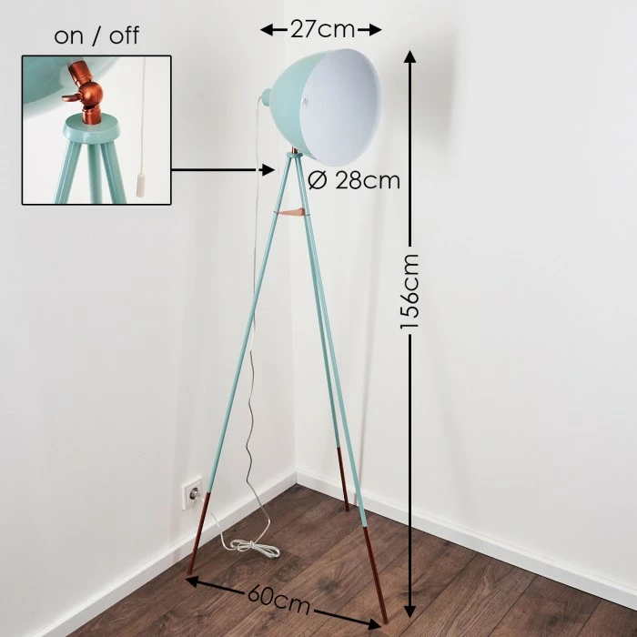 Hofstein Malingsbo Stehleuchte Grün Antik, 1-flammig – Bild 2