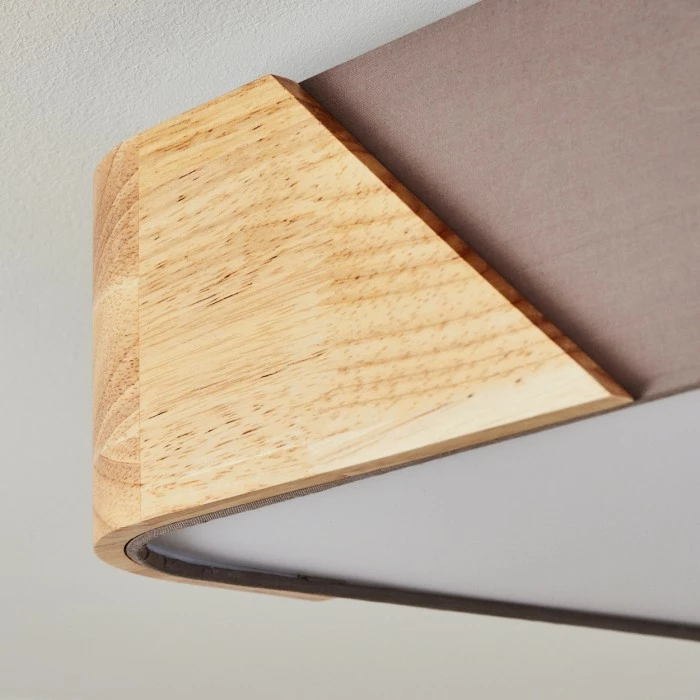 Hofstein Mjelstad Deckenleuchte Grau, Braun, Weiß, 2-flammig – Bild 3