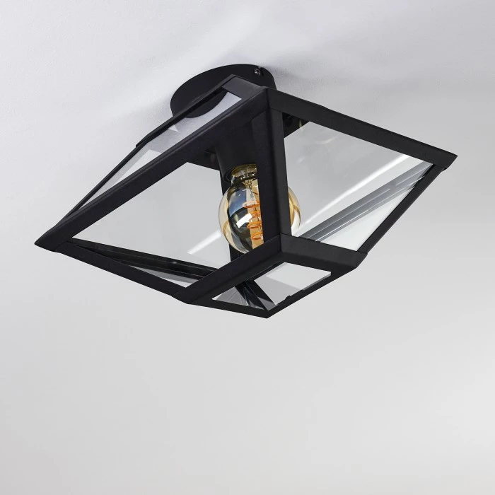 Hofstein Moraira Deckenleuchte Schwarz, 1-flammig – Bild 6