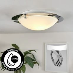 Hofstein Morges Deckenleuchte Chrom, 1-flammig