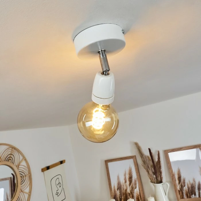 Hofstein Musland Deckenleuchte Chrom, Weiß, 1-flammig – Bild 7