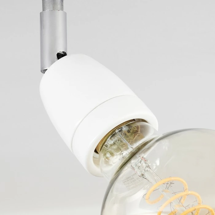 Hofstein Musland Deckenleuchte Chrom, Weiß, 2-flammig – Bild 3