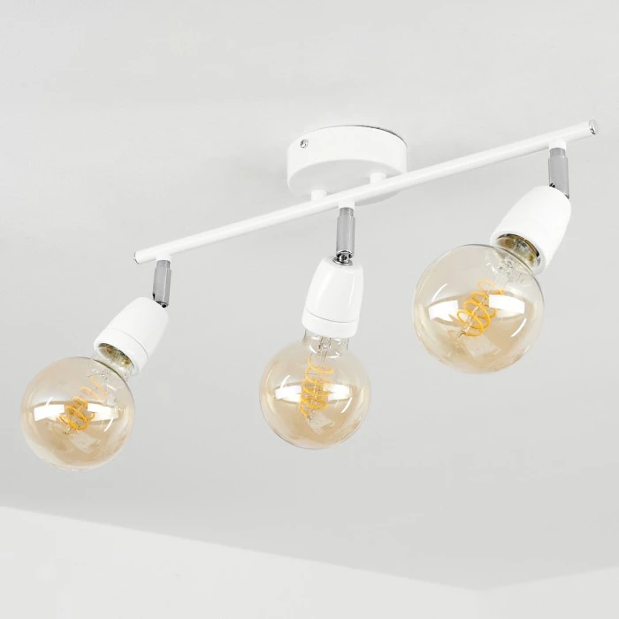 Hofstein Musland Deckenleuchte Chrom, Weiß, 3-flammig – Bild 8