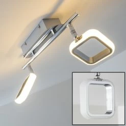 Hofstein Myto Deckenspot LED Chrom, 2-flammig