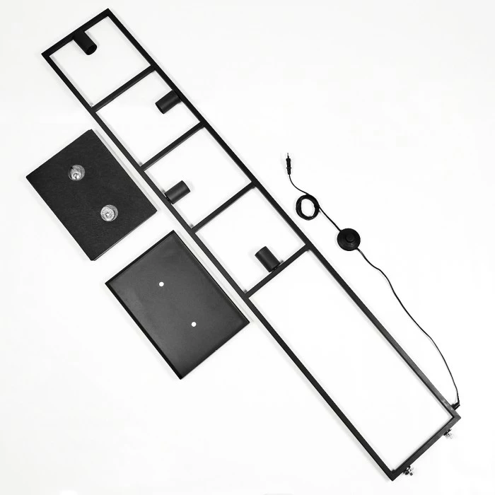Hofstein Nanbong Stehleuchte Schwarz, 4-flammig – Bild 5