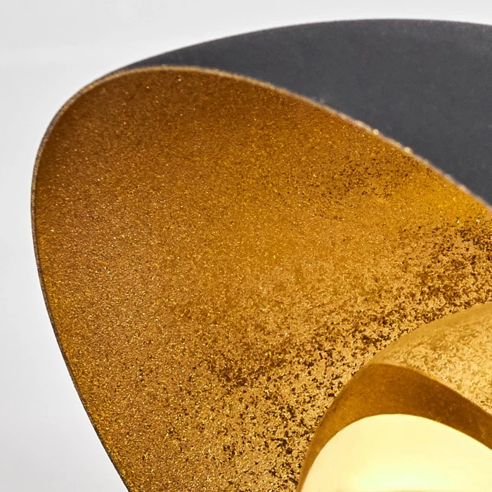 Hofstein Neiden Deckenleuchte Schwarz-Gold, 4-flammig – Bild 6