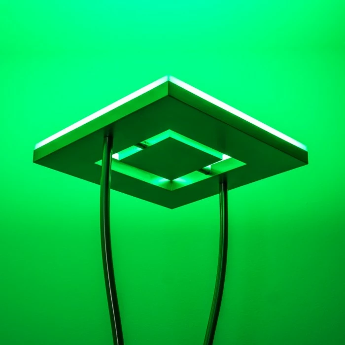 Hofstein Notigi Deckenfluter LED Nickel-Matt, 2-flammig, Fernbedienung, Farbwechsler – Bild 21