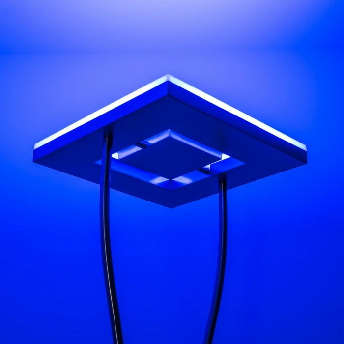 Hofstein Notigi Deckenfluter LED Nickel-Matt, 2-flammig, Fernbedienung, Farbwechsler – Bild 22