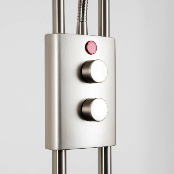 Hofstein Notigi Deckenfluter LED Nickel-Matt, 2-flammig, Fernbedienung, Farbwechsler – Bild 31