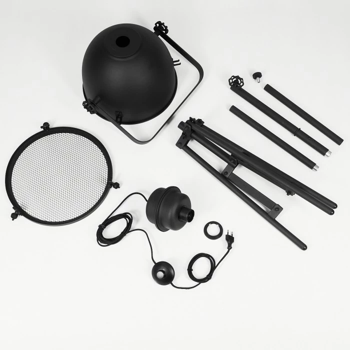 Hofstein Ogho Stehleuchte Schwarz, 1-flammig – Bild 5