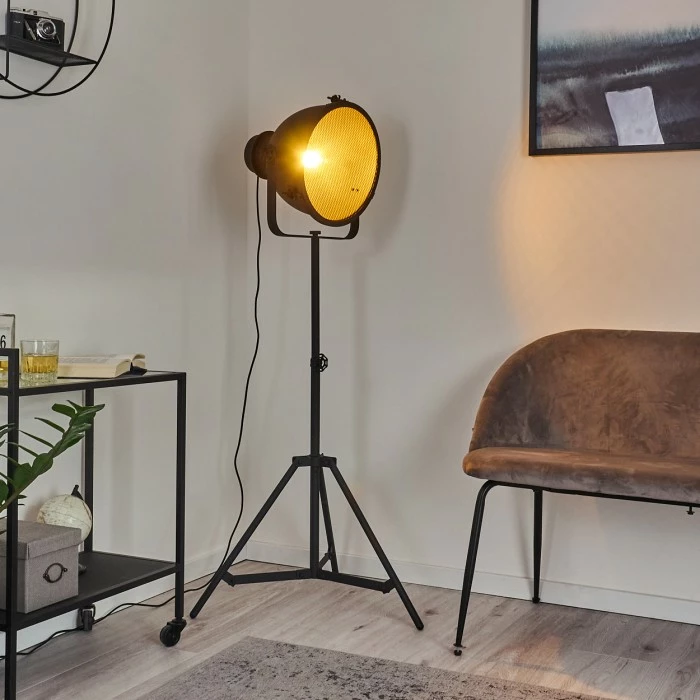 Hofstein Ogho Stehleuchte Schwarz, 1-flammig – Bild 7