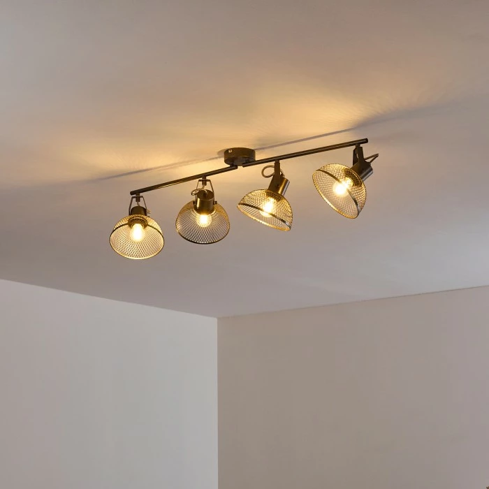 Hofstein Oksevej Deckenleuchte Silber, 4-flammig – Bild 12