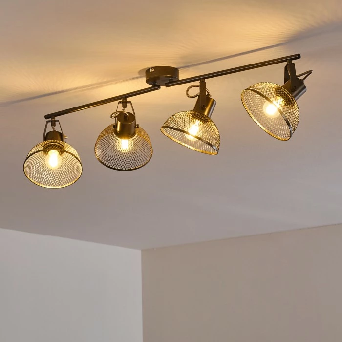 Hofstein Oksevej Deckenleuchte Silber, 4-flammig – Bild 5