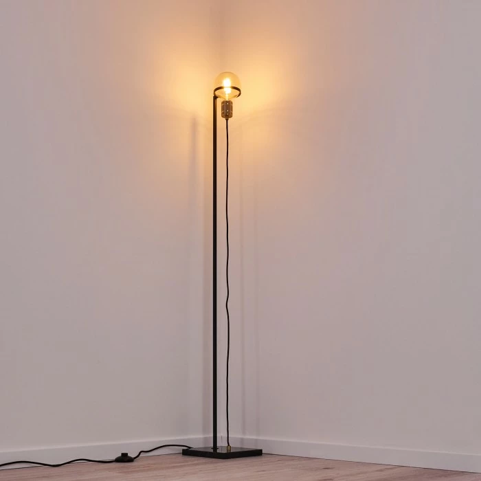 Hofstein Okudari Stehleuchte Messing, Schwarz, Gold, 1-flammig – Bild 8