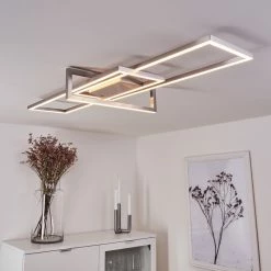 Hofstein Omega Deckenleuchte LED Nickel-Matt, 1-flammig