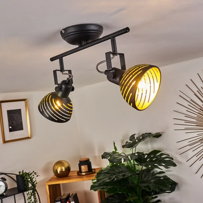 Hofstein Osina Deckenleuchte Schwarz, 2-flammig – Bild 9