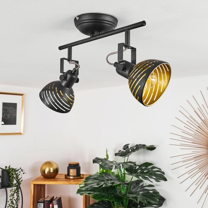 Hofstein Osina Deckenleuchte Schwarz, 2-flammig – Bild 10