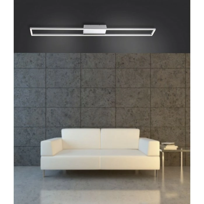 Paul Neuhaus Leuchten Paul Neuhaus INIGO Deckenleuchte LED Edelstahl, 4-flammig – Bild 6