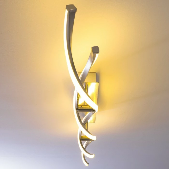 Paul Neuhaus Leuchten Paul Neuhaus POLINA Deckenleuchte LED Edelstahl, 2-flammig – Bild 5