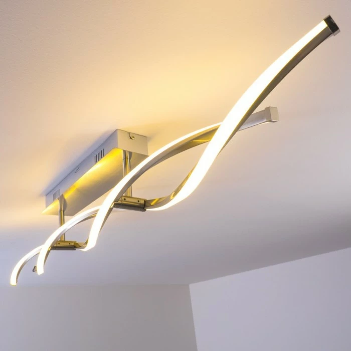 Paul Neuhaus Leuchten Paul Neuhaus POLINA Deckenleuchte LED Edelstahl, 2-flammig – Bild 10