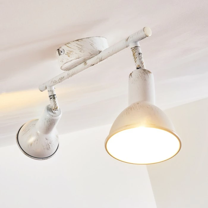 Hofstein Polmak Deckenspot Weiß, Gold, 2-flammig – Bild 11