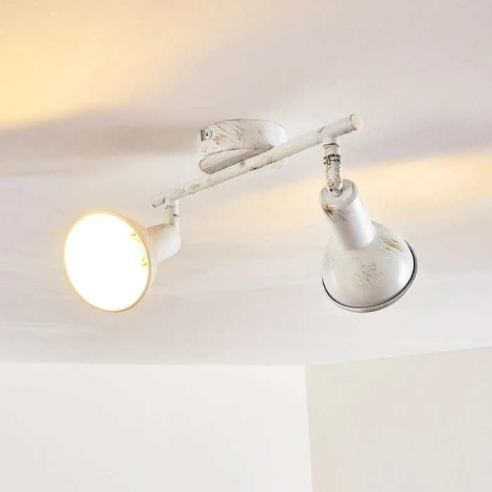 Hofstein Polmak Deckenspot Weiß, Gold, 2-flammig – Bild 17