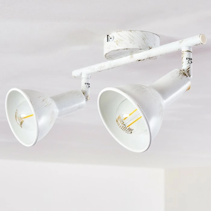 Hofstein Polmak Deckenspot Weiß, Gold, 2-flammig – Bild 19