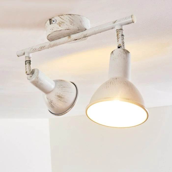 Hofstein Polmak Deckenspot Weiß, Gold, 2-flammig – Bild 5