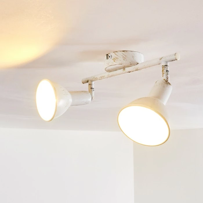 Hofstein Polmak Deckenspot Weiß, Gold, 2-flammig – Bild 8