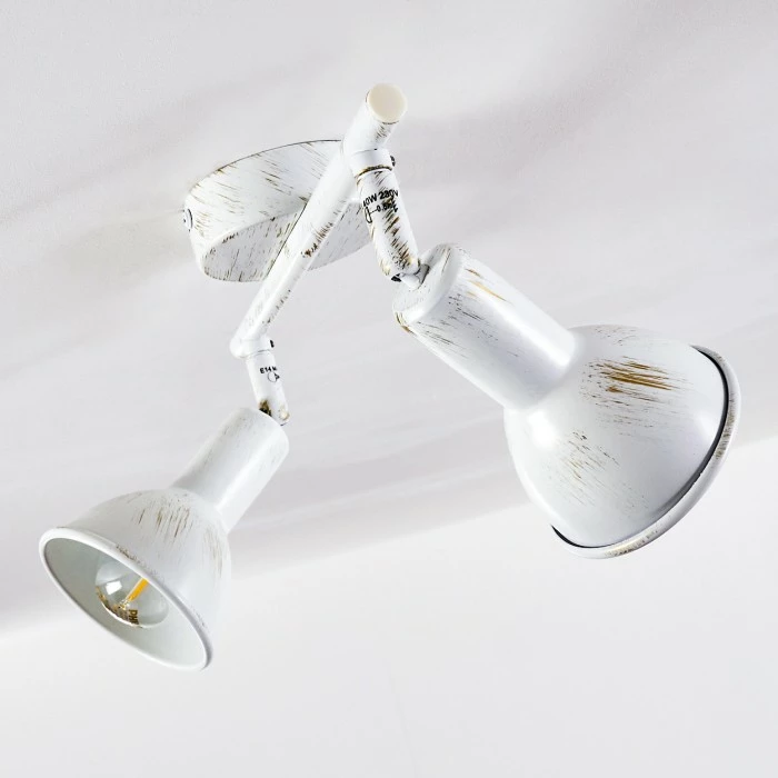 Hofstein Polmak Deckenspot Weiß, Gold, 2-flammig – Bild 9