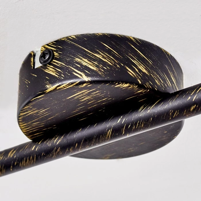 Hofstein Polmak Deckenspot Schwarz-Gold, 2-flammig – Bild 19