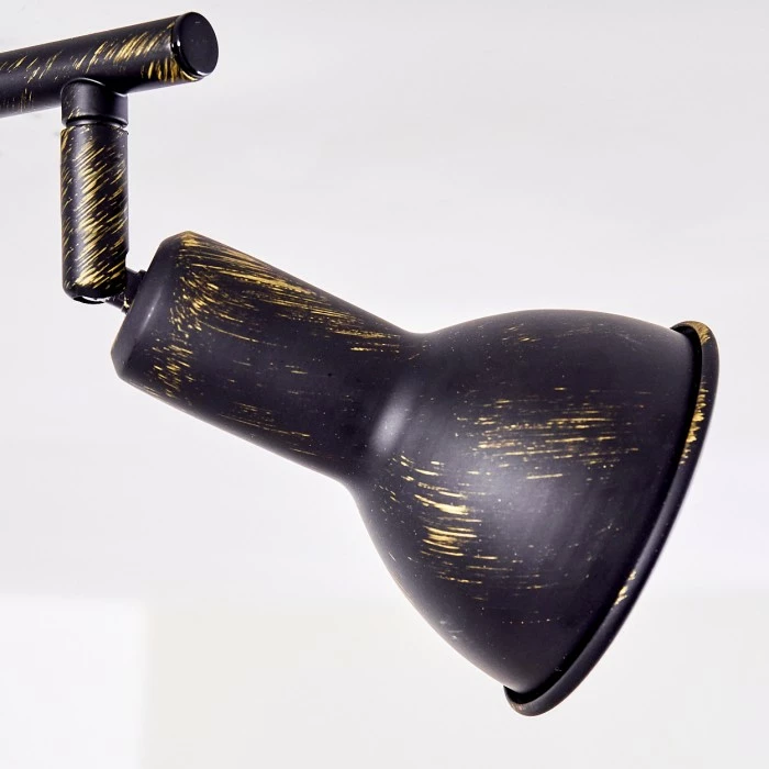 Hofstein Polmak Deckenspot Schwarz-Gold, 2-flammig – Bild 10