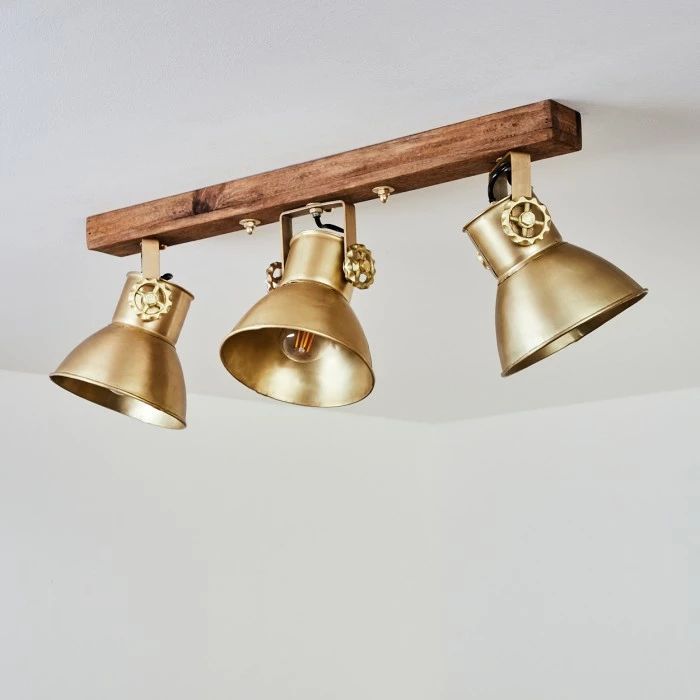 Hofstein Porcia Deckenleuchte Holz dunkel, 3-flammig – Bild 8