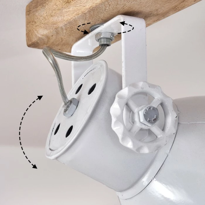 Hofstein Porcia Deckenleuchte Holz dunkel, 3-flammig – Bild 6