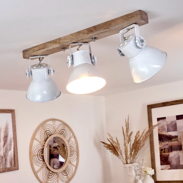 Hofstein Porcia Deckenleuchte Holz dunkel, 3-flammig – Bild 7