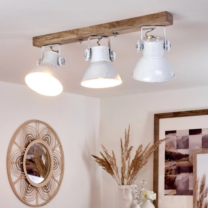 Hofstein Porcia Deckenleuchte Holz dunkel, 3-flammig – Bild 9