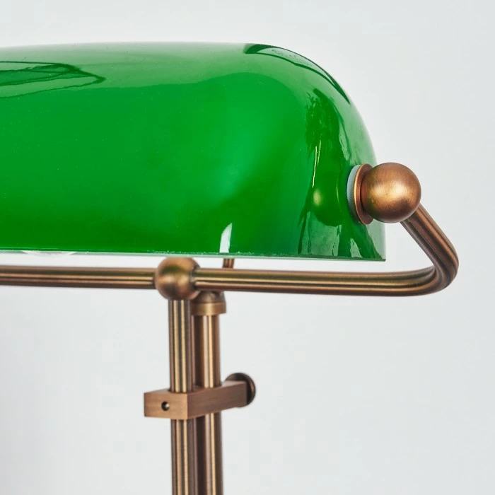 Hofstein Ragaz Bankerlampe Bronze, 1-flammig – Bild 3