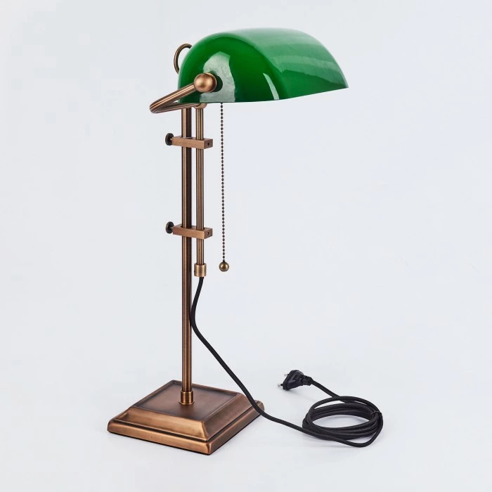 Hofstein Ragaz Bankerlampe Bronze, 1-flammig – Bild 5