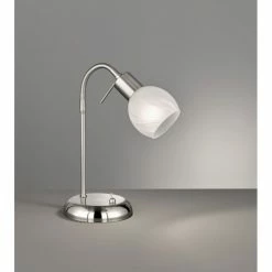 Reality ANTIBES Tischleuchte Nickel-Matt, 1-flammig