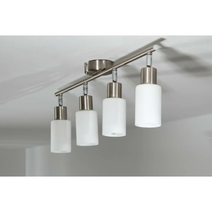 Reality MARS Deckenspot Edelstahl, Weiß, 4-flammig – Bild 9