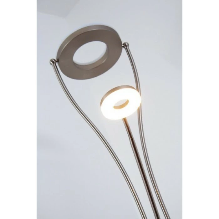 Reality RENNES Deckenfluter LED Stahl gebürstet, 2-flammig – Bild 2