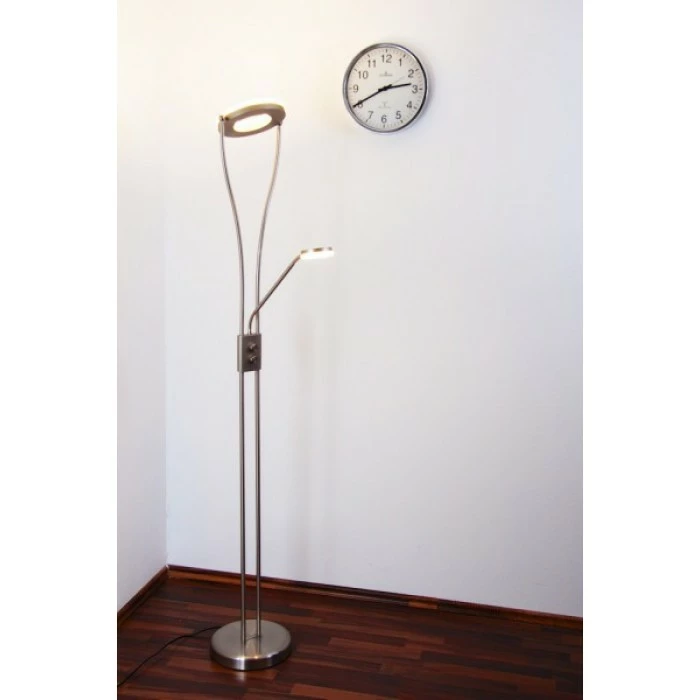 Reality RENNES Deckenfluter LED Stahl gebürstet, 2-flammig – Bild 3