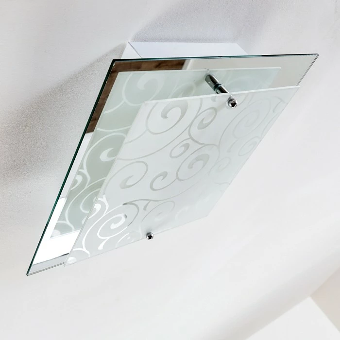 Hofstein Rusty Deckenleuchte Grau, Transparent, Klar, 2-flammig – Bild 12