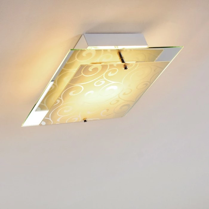 Hofstein Rusty Deckenleuchte Grau, Transparent, Klar, 2-flammig – Bild 5