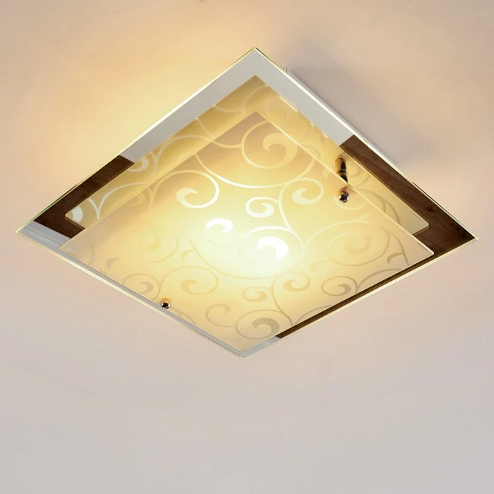 Hofstein Rusty Deckenleuchte Grau, Transparent, Klar, 2-flammig – Bild 7