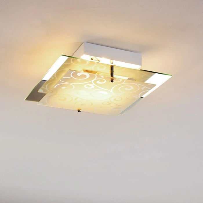 Hofstein Rusty Deckenleuchte Grau, Transparent, Klar, 2-flammig – Bild 8