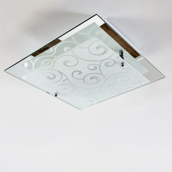 Hofstein Rusty Deckenleuchte Grau, Transparent, Klar, 2-flammig – Bild 10